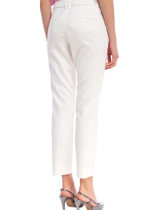 Белые брюки MARELLA: фото 6 - Invogue